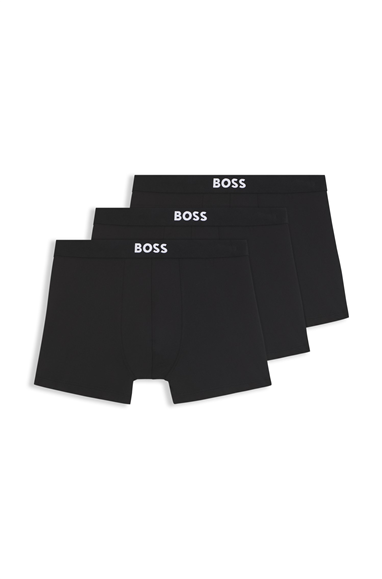 Boss Trunk 3P Micro One Erkek 3lü Boxer Siyah