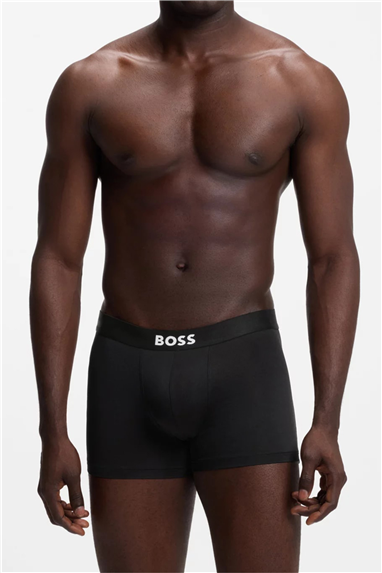 Boss Trunk 3P Micro One Erkek 3lü Boxer Siyah