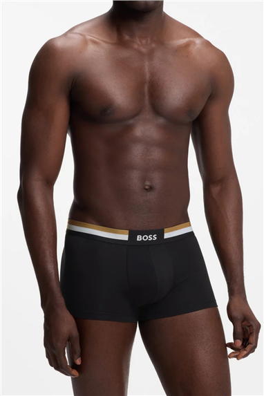 Boss Trunk 3P Motion Erkek 3lü Boxer Siyah