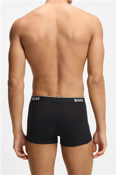Boss Trunk 3P Power Desig Erkek 3lü Boxer Gri