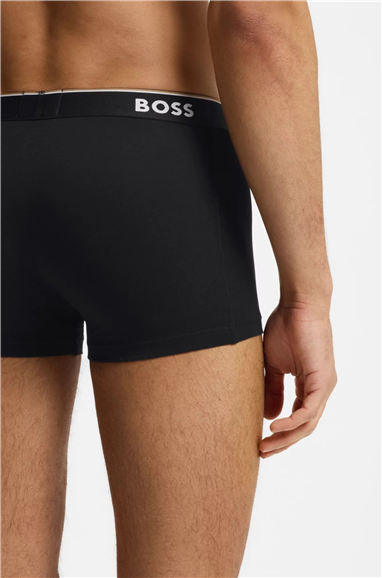Boss Trunk 3P Power Desig Erkek 3lü Boxer Gri