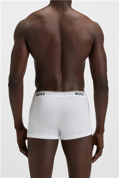 BOSS Trunk 3p Power Erkek 3lü Boxer Beyaz