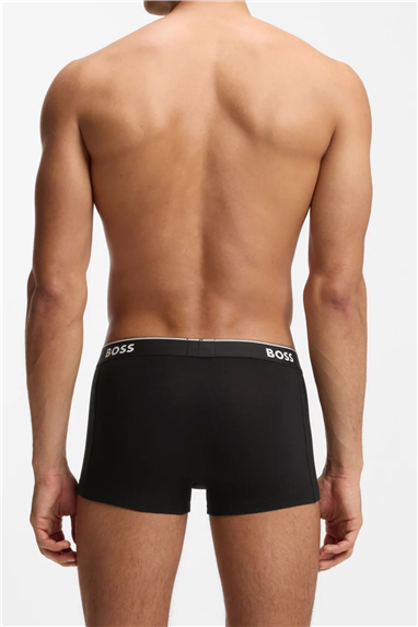 BOSS Trunk 3p Power Erkek 3lü Boxer Gri