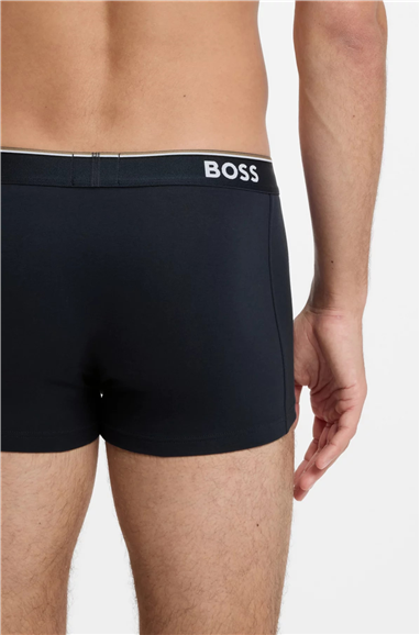 BOSS Trunk 3p Power Erkek 3lü Boxer Mavi