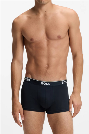 BOSS Trunk 3p Power Erkek 3lü Boxer Mavi