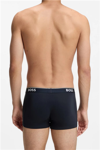 BOSS Trunk 3p Power Erkek 3lü Boxer Mavi