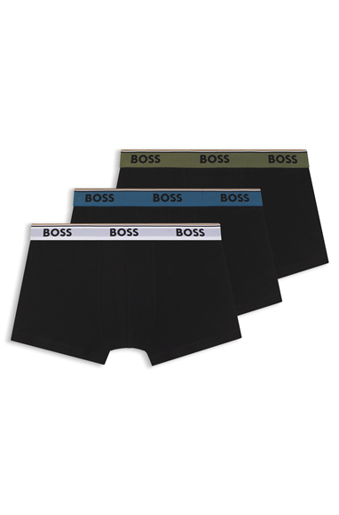 Boss Trunk 3P Power Erkek 3lü Boxer Siyah