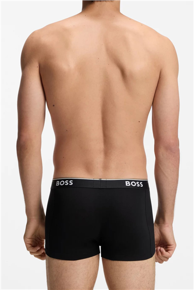 Boss Trunk 3P Power Erkek 3lü Boxer Siyah