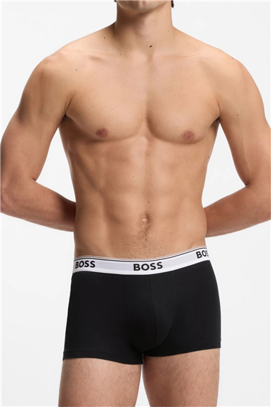 BOSS Trunk 3p Power Erkek 3lü Boxer Siyah