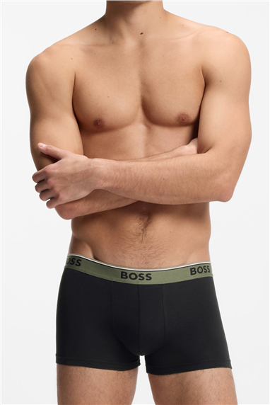 Boss Trunk 3P Power Erkek 3lü Boxer Siyah