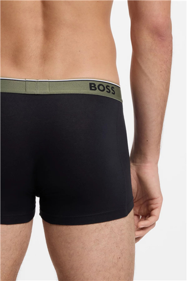 BOSS Trunk 3p Power Erkek 3lü Boxer Siyah