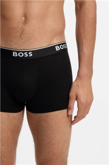 Boss Trunk 3P Power Erkek 3lü Boxer Siyah