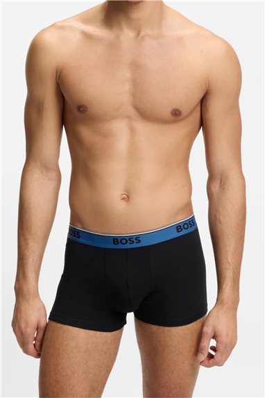 BOSS Trunk 3p Power Erkek 3lü Boxer Siyah