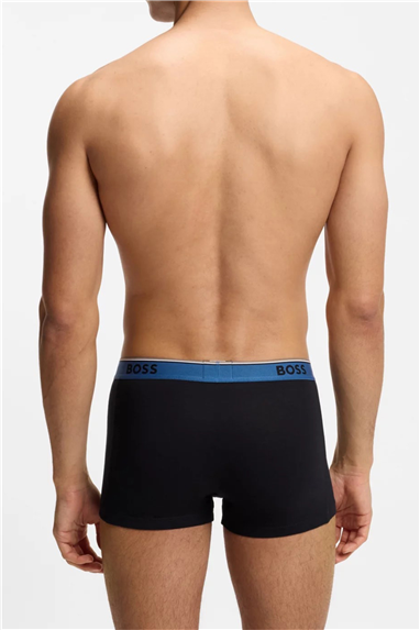 BOSS Trunk 3p Power Erkek 3lü Boxer Siyah
