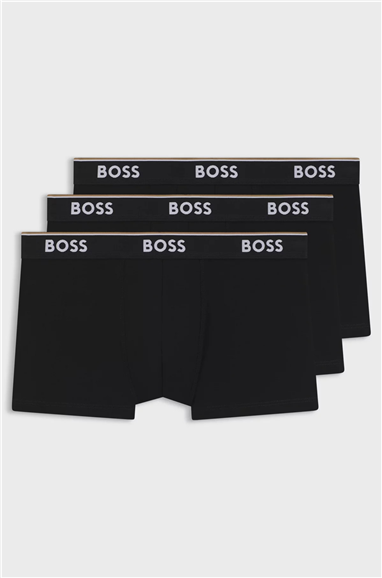 Boss Trunk 3P Power Erkek 3lü Boxer Siyah