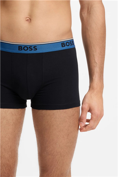 BOSS Trunk 3p Power Erkek 3lü Boxer Siyah