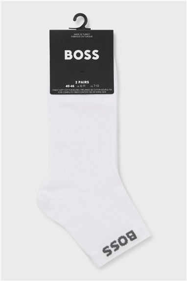 Boss Uni Cc Erkek 2li Çorap Beyaz