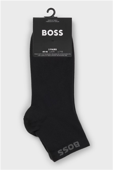 Boss Uni Cc Erkek 2li Çorap Siyah