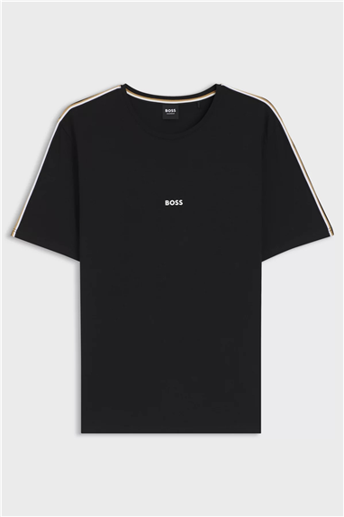 Boss Unique T-Shirtt Erkek Pijama Üstü Siyah