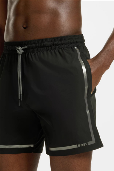 Boss Vital Trunks Erkek Şort Mayo Siyah