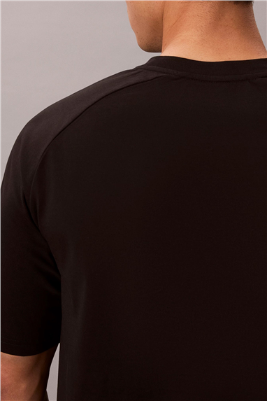 Calvin Klein Active Top Erkek Bisiklet Yaka T-Shirt Siyah