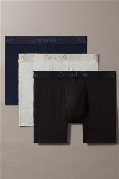 Calvin Klein Boxer Brief 3Pk Erkek 3lü Boxer Mavi