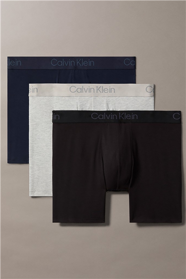 Calvin Klein Boxer Brief 3Pk Erkek 3lü Boxer Mavi