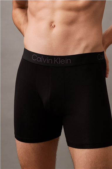 Calvin Klein Boxer Brief 3Pk Erkek 3lü Boxer Mavi