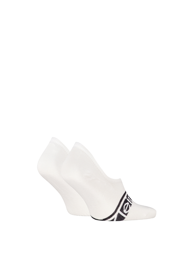 Calvin Klein Ck Men Footie HC 2P Logo Strip Erkek 2li Çorap Siyah