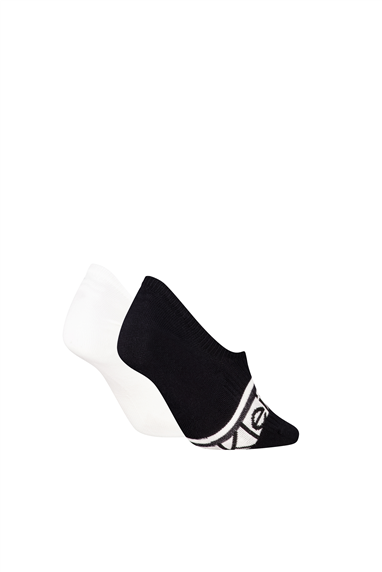 Calvin Klein Ck Women Footie HC 2P Logo Str Kadın 2li Çorap Turkuaz