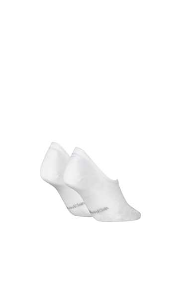 Calvin Klein Ck Women Footie HC 2P Structur Kadın 2li Çorap Siyah