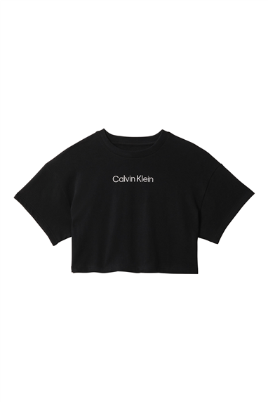 Calvin Klein Cropped Tee Kadın Crop T-Shirt Siyah