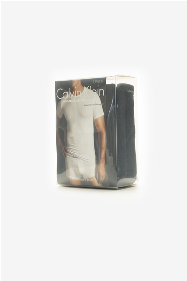 Calvin Klein Erkek 2li Bisiklet Yaka Atlet