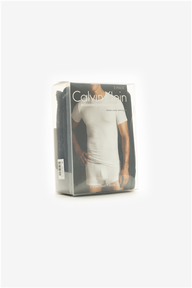 Calvin Klein Erkek 2li Bisiklet Yaka Atlet