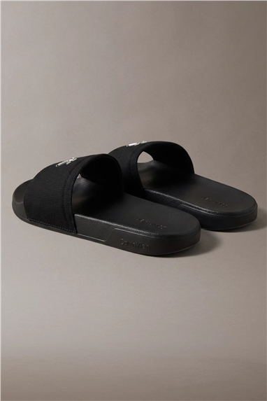 Calvin Klein Ess Slide Canvas Hdw Kadın Terlik Siyah