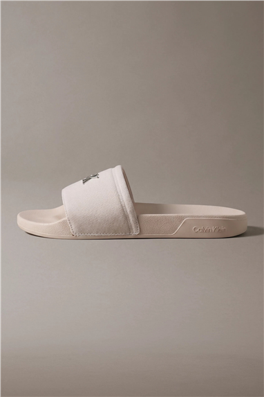 Calvin Klein Ess Slide Canvas Hdw Kadın Terlik Bej