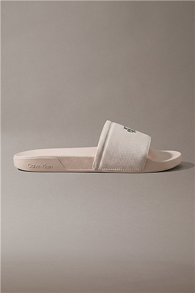 Calvin Klein Ess Slide Canvas Hdw Kadın Terlik Bej
