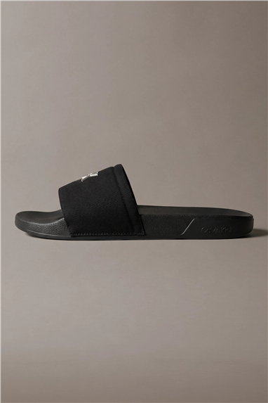 Calvin Klein Ess Slide Canvas Hdw Kadın Terlik Siyah