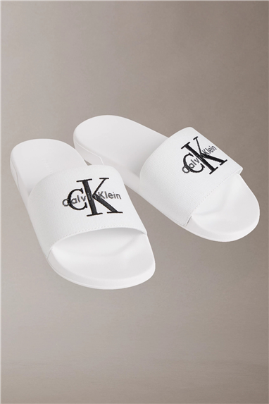 Calvin Klein Ess Slide Cv Wmn Kadın Terlik Beyaz