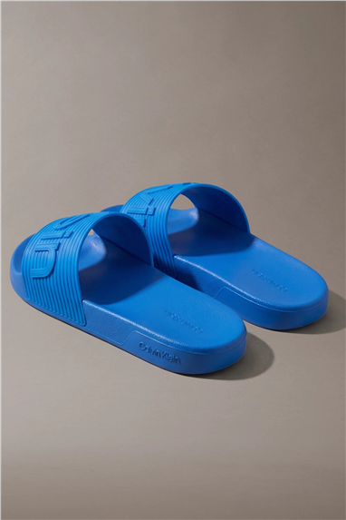 Calvin Klein Ess Slide Texture Erkek Terlik Mavi