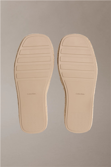 Calvin Klein Flatf Espa Mule Nub Kadın Espadril Bej