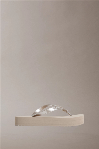 Calvin Klein Flatform Flip Flop M Kadın Terlik Gri