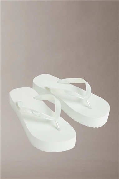 Calvin Klein Flatform Flip Flop M Kadın Terlik Yeşil
