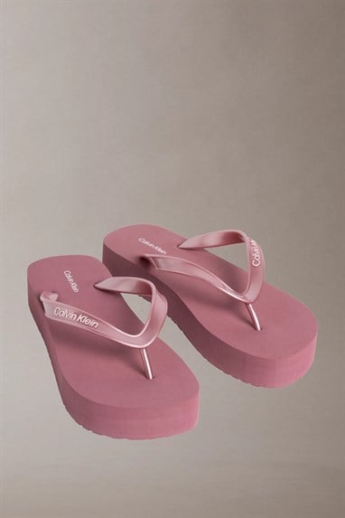 Calvin Klein Flatform Flip Flop M Kadın Terlik Mor