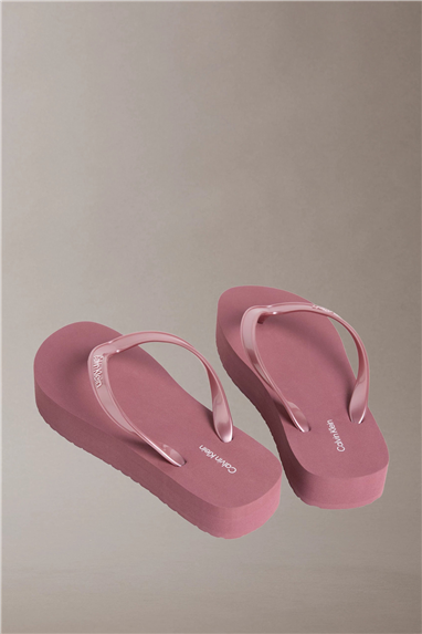 Calvin Klein Flatform Flip Flop M Kadın Terlik Mor