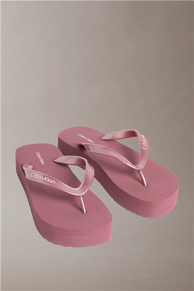 Calvin Klein Flatform Flip Flop M Kadın Terlik Mor