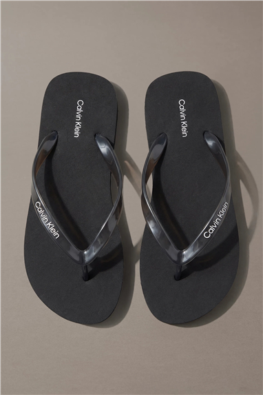 Calvin Klein Flip Flop Tpu Metall Kadın Terlik Siyah