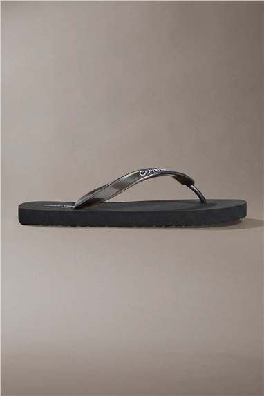 Calvin Klein Flip Flop Tpu Metall Kadın Terlik Siyah