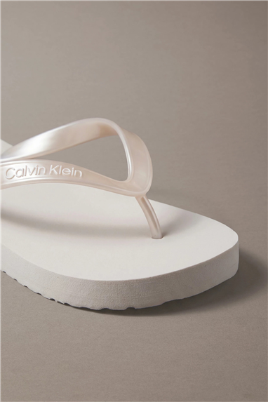 Calvin Klein Flip Flop Tpu Metall Kadın Terlik Gri