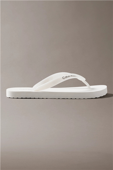 Calvin Klein Flip Flop Tpu Metall Kadın Terlik Beyaz